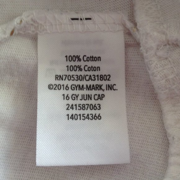 Gymboree Girls Skort, Double Ruffle, White with Gold Foil Pattern, Sz. 7 - Picture 7 of 9